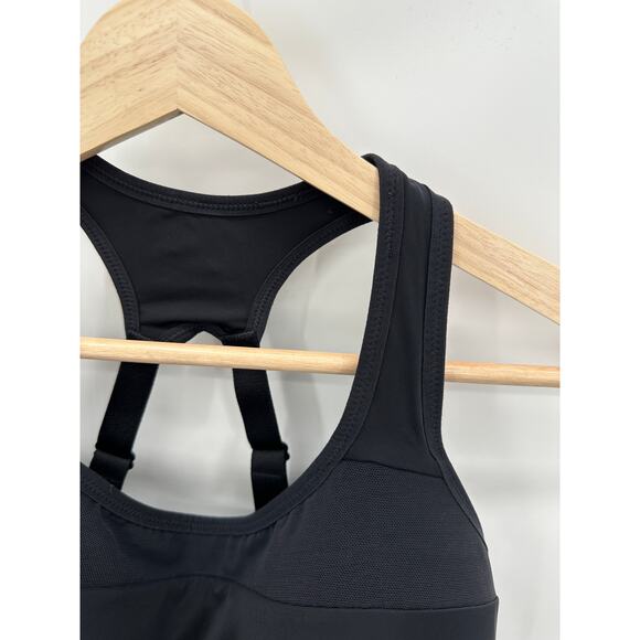 Nike Black Cutout Adjustable Strap Activewear Sports Bra Women's Size Medium M - Picture 4 of 9